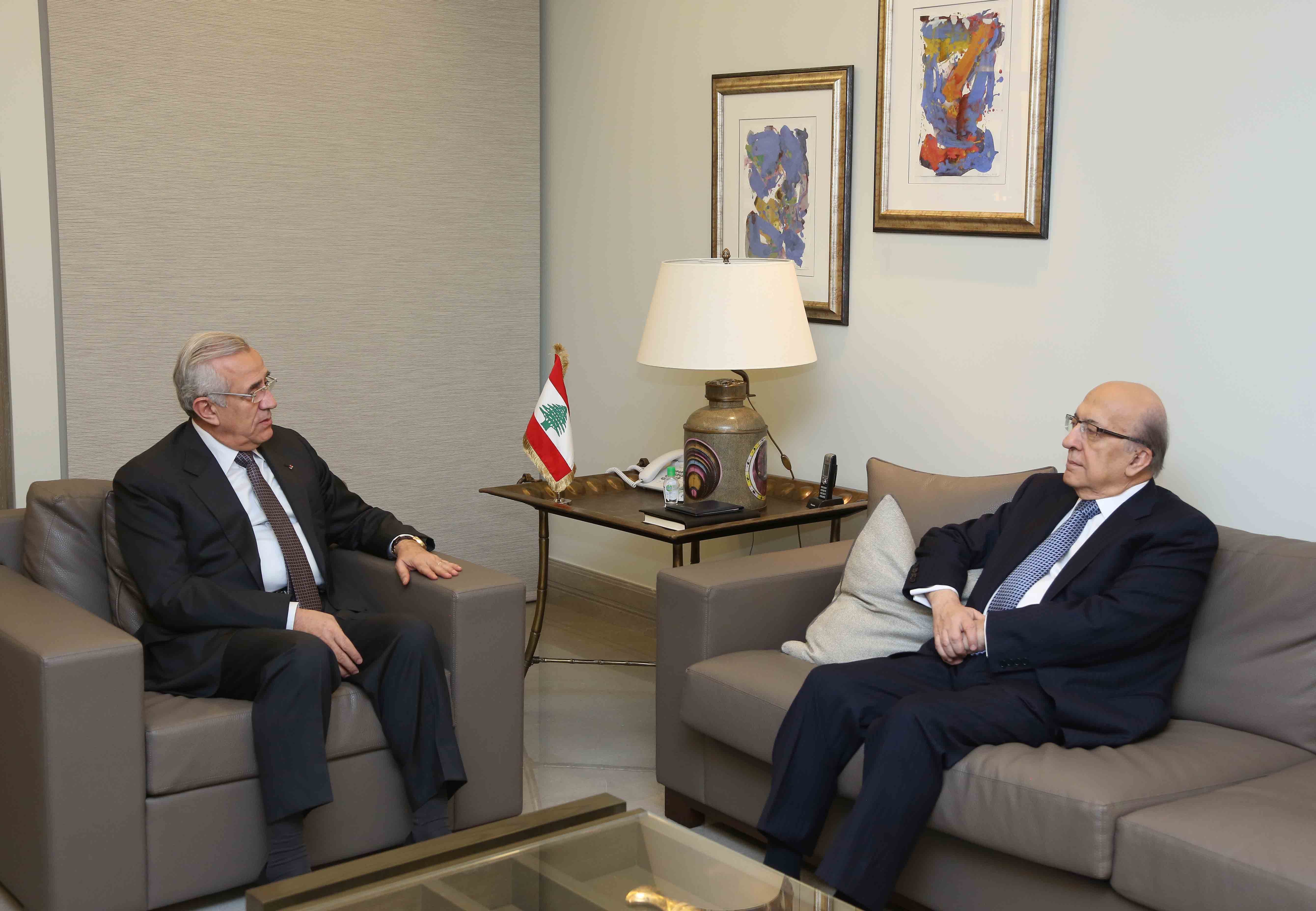Former President Michel Sleiman Meets Mr Joseph Tarabay